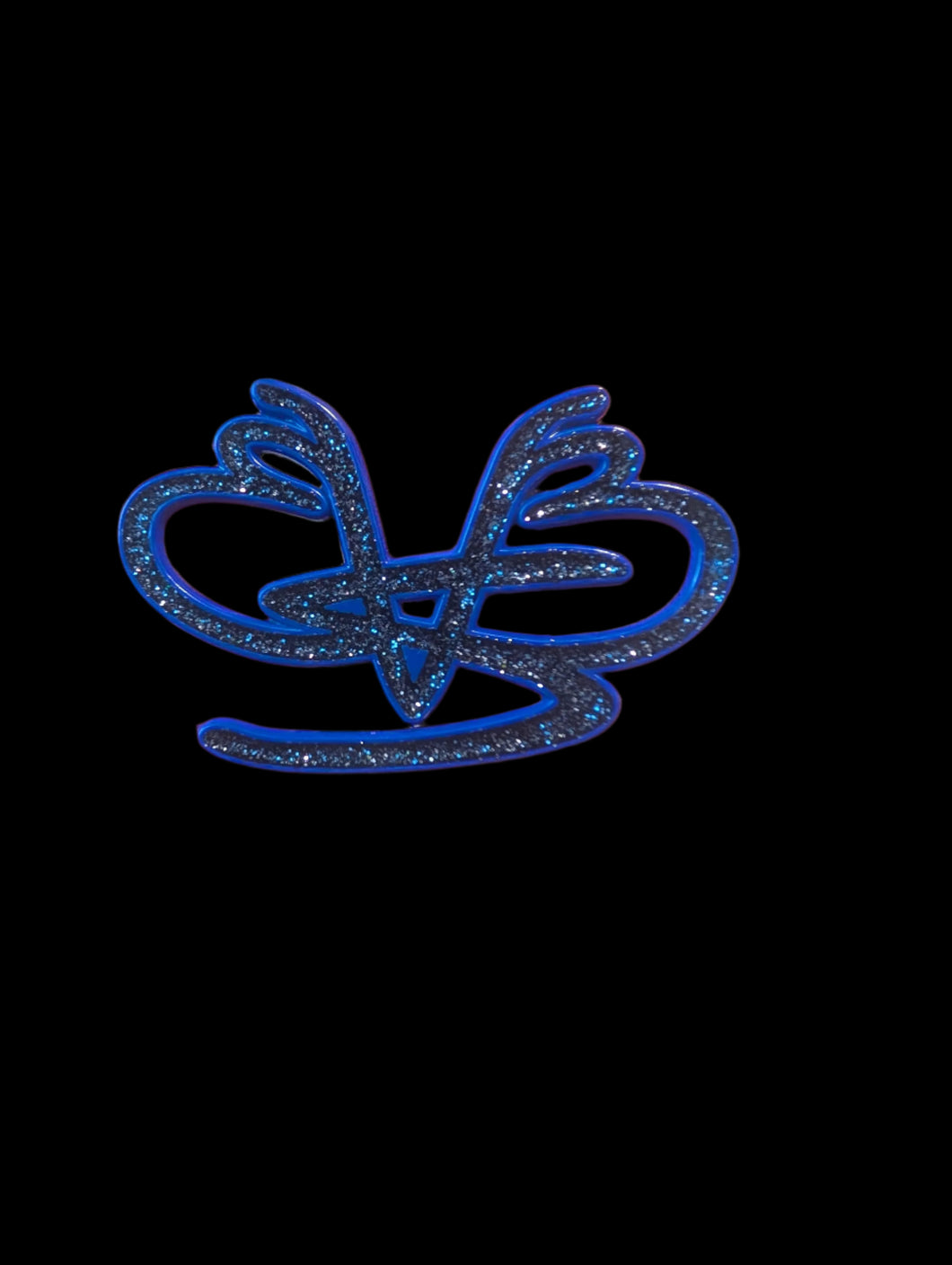 Purple Glitter Insignia Pin